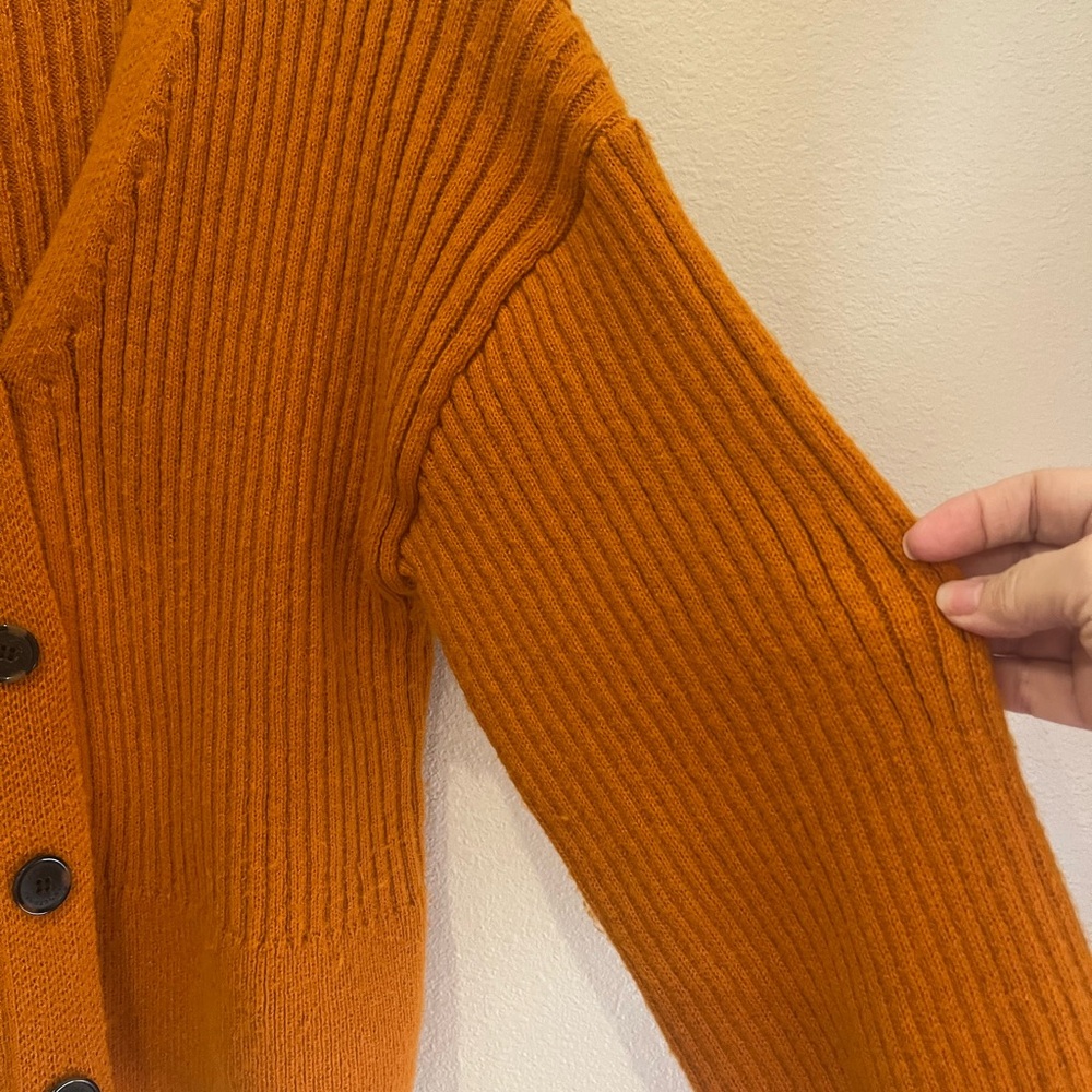 Sanctuary Orange Ribbed Cardigan - Picture 7 of 8